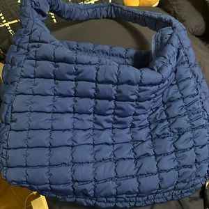 Recycled Polyester Quilted Oversized Shoulder Bag
